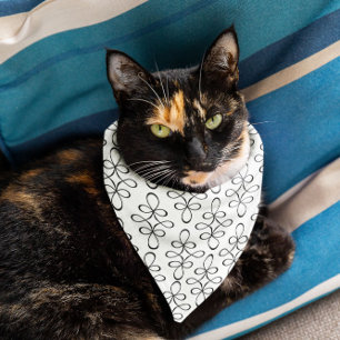 vintage floral blue pattern bandana