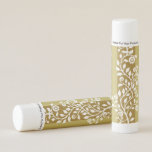 Vintage Floral Boho Gold Yellow Bridal Shower Lip Balm<br><div class="desc">Get ready to spoil your bridesmaids with the perfect bridal shower favor! Our elegant lip balm with beautiful pastel colors and a swirly floral design is just waiting to be personalized. Not only will it look absolutely adorable, but it's also a practical and useful gift. Your bridesmaids will be thrilled...</div>