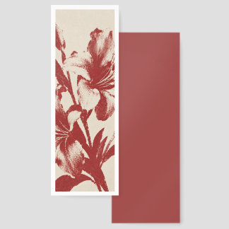 Vintage Floral Bookmark – Elegant Botanical Flower