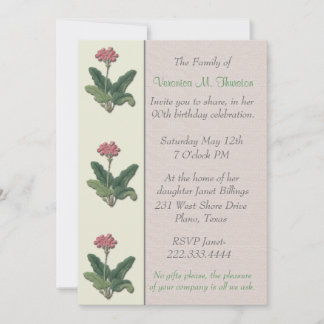 Vintage Floral Botanical Birthday party Invitation