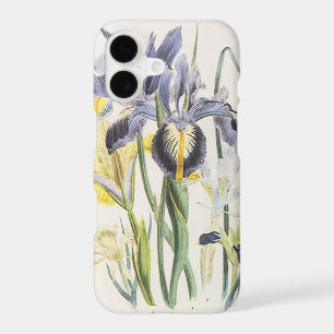 Vintage Floral Botany, Garden Iris Flowers iPhone 17 Case