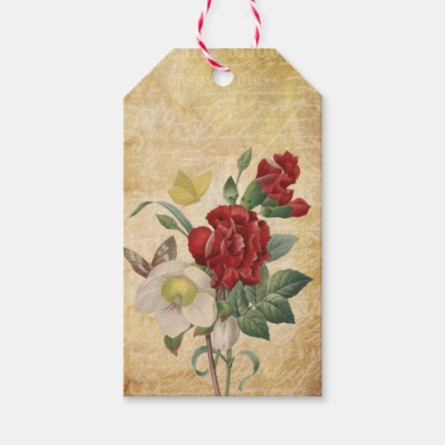 Vintage Floral Bouquet Gift Tags