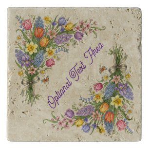 Vintage Floral Bouquet - Spring Flower Trivet
