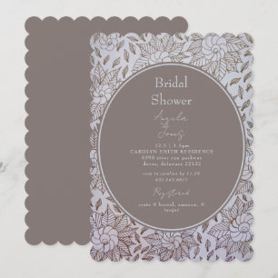 Vintage Floral Bridal Shower Invitation