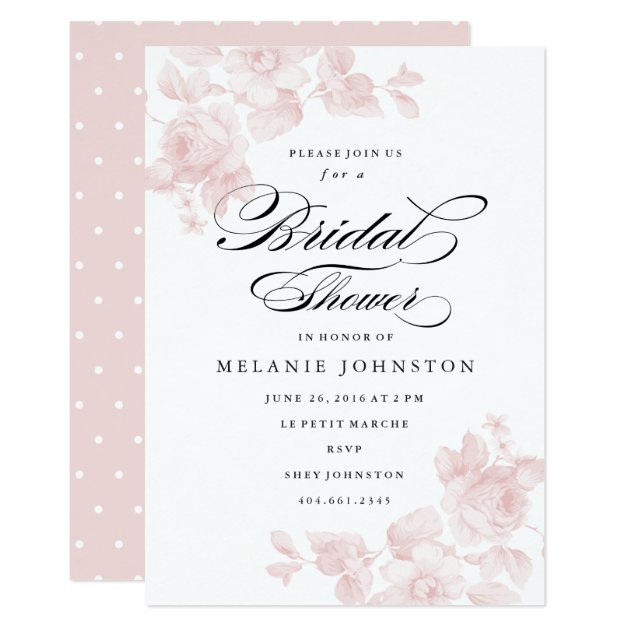 Vintage Floral | Bridal Shower Invitation