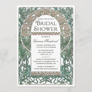 Vintage Floral Bridal Shower Invitations I