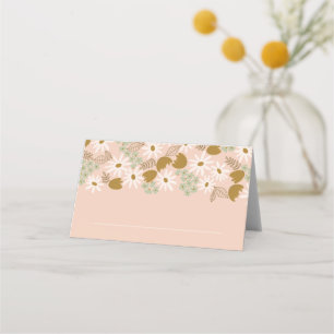 Vintage Floral Bridal Shower or Wedding Place Card