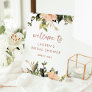 Vintage Floral | Bridal Shower Welcome Pedestal Sign