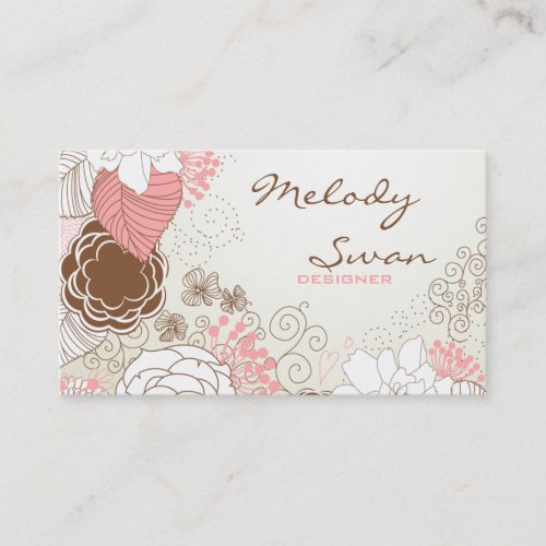 Vintage Floral Business Business Cards