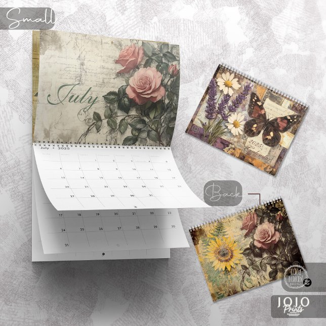 Vintage Floral Butterfly Calendar (Vintage Floral Butterfly Calendar_Small)