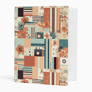 Vintage Floral & Camera Pattern (4) Mini Binder