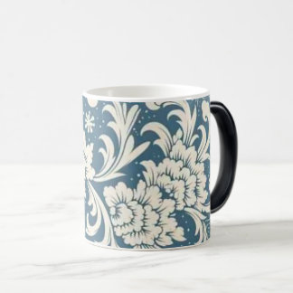 Vintage Floral Ceramic Mug | Blue & White Botanica