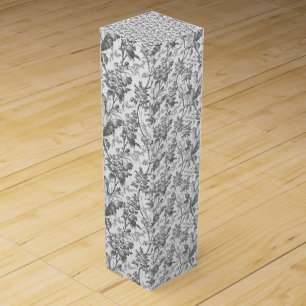 Vintage Floral Chinoiserie Decoupage Wine Box