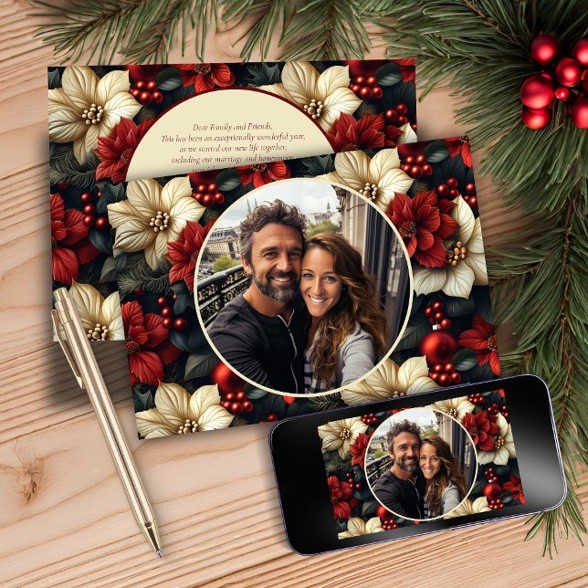 Vintage Floral Christmas Card (Creator Uploaded)