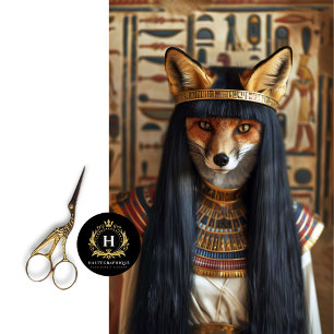 Vintage Floral Cleopatra Egyptian Fox Decoupage Tissue Paper