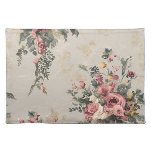 Vintage Floral Cloth Placemat