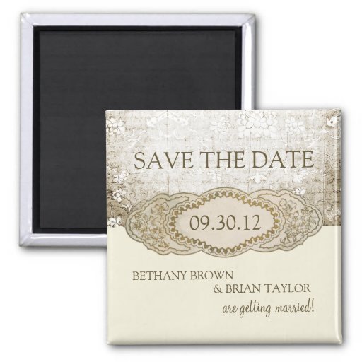 Vintage Save The Date Magnets 6