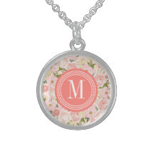 Vintage Floral Coral Peach Girly Flowers