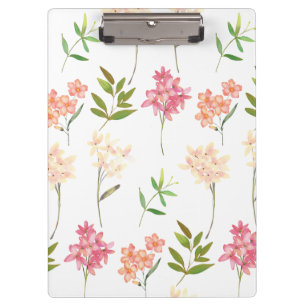 Vintage floral cottage traditional flowers clipboard
