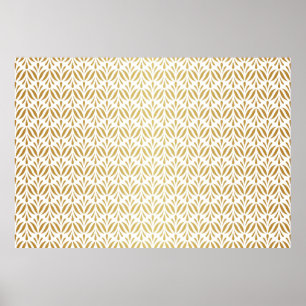 Vintage floral damask seamless pattern. Elegant ab Poster