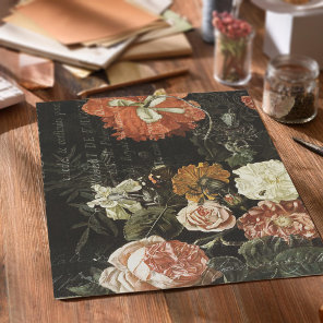 Vintage Floral Decoupage Tissue Paper