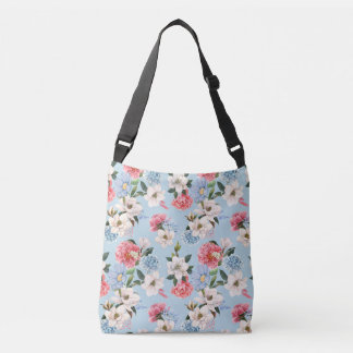 Vintage floral design crossbody bag
