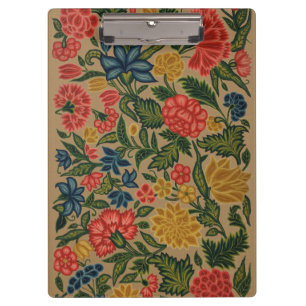 Vintage Floral Designer Garden Artwork Clipboard