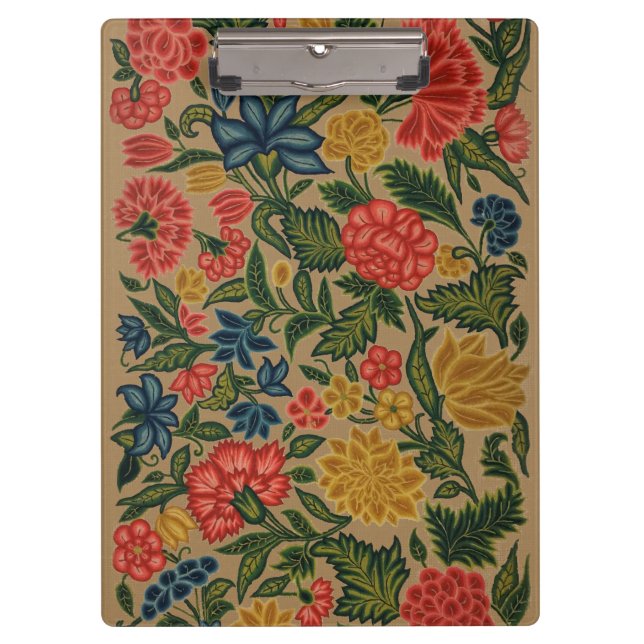 Vintage Floral Designer Garden Artwork Clipboard (Front)