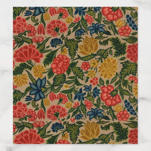 Vintage Floral Designer Garden Artwork Envelope Liner