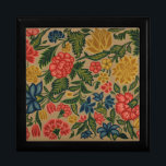 Vintage Floral Designer Garden Artwork Gift Box<br><div class="desc">Floral Designer Garden Flowers - This image is based on a vintage floral crewel embroidery textile tapestry. The original is in the Metropolitan Museum. This is a photographic reproduction of needlework tapestry.</div>