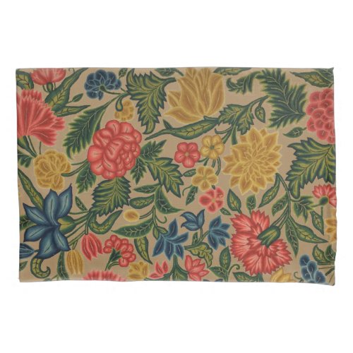Vintage Floral Designer Garden Artwork Pillow Case