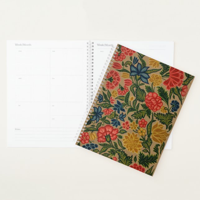 Vintage Floral Designer Garden Artwork Planner (Display)