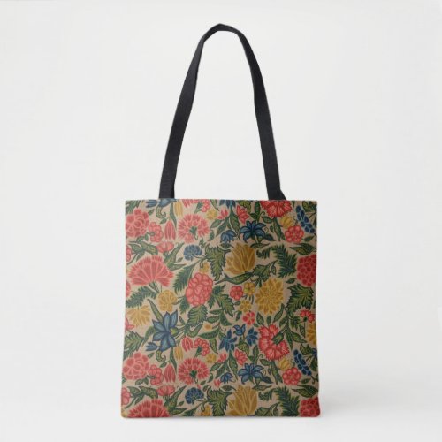 Vintage Floral Designer Garden Artwork Tote Bag