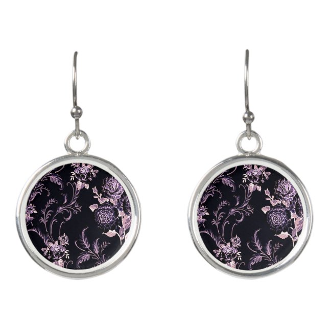 Vintage Floral Earrings (Front)