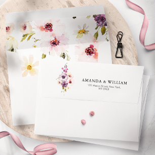 Vintage Floral Envelope