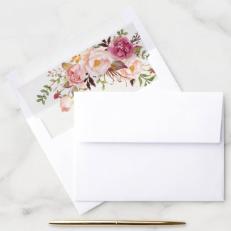 Vintage Floral Envelope Liner