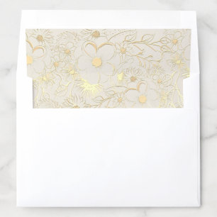 Vintage Floral Envelope Liner for Wedding