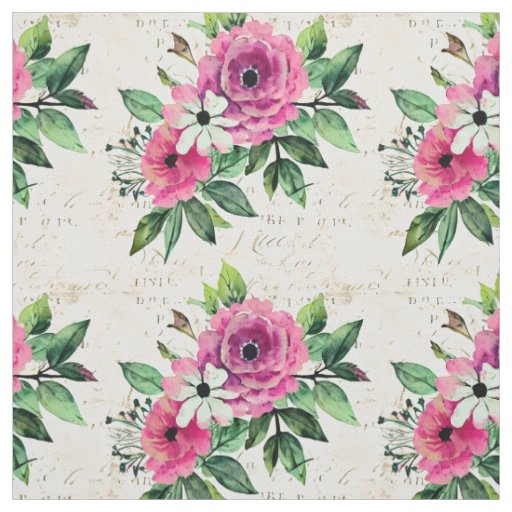 Vintage Floral Fabric