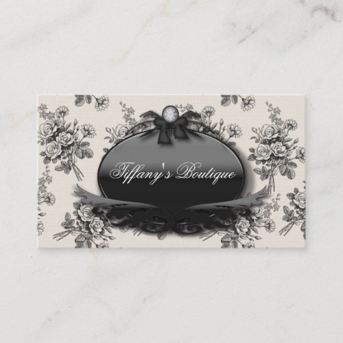Elegant Rose Damask Fashion Boutique Busines Cards Business Card Templates