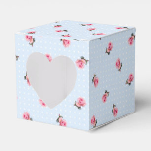 Vintage floral favor boxes