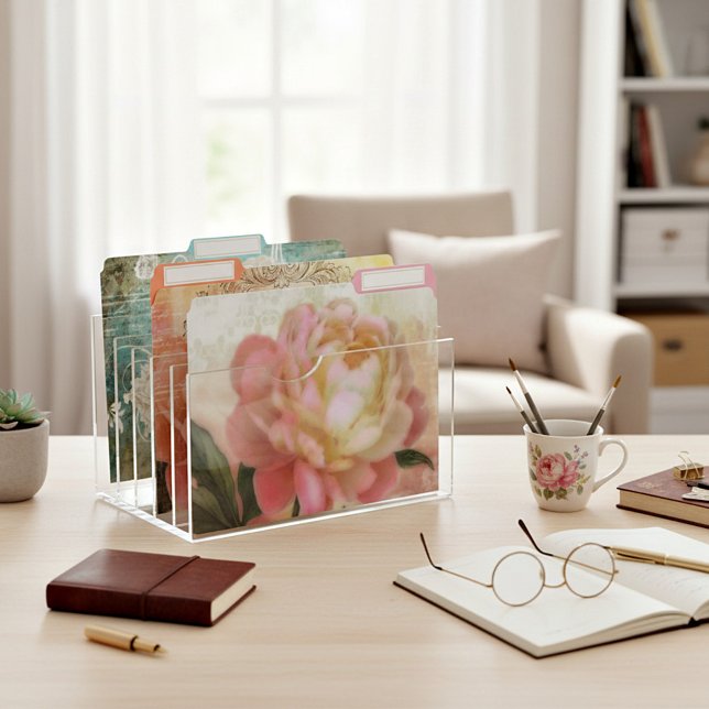 Vintage floral file folder (Creator Uploaded)