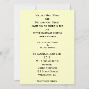 Vintage floral fine art wedding invitation
