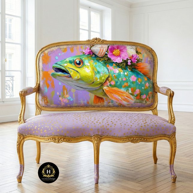 Vintage Floral Fish Furniture Decoupage Tissue Paper (Creator Uploaded)