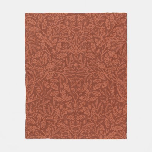 Vintage floral fleece blanket