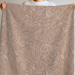 Vintage Floral Fleece Blanket