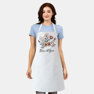 Vintage Floral Flower Wildflower Gardeners Apron