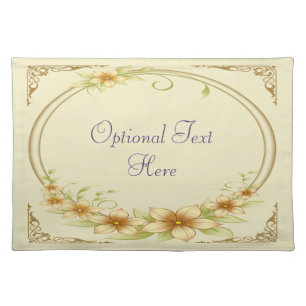 Vintage Floral Frame Placemat
