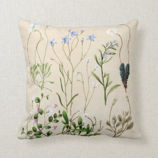 vintage floral french botanical farmhouse pillow