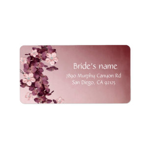 Vintage Floral Garden Address Label