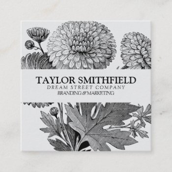 Vintage Floral Garden Business Card by TwoTravelledTeens at Zazzle